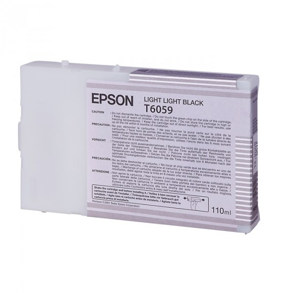 Epson T6059 cartucho gris claro (original) C13T605900 026064 - 1