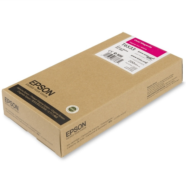 Epson T6533 cartucho magenta vivo (original) C13T653300 026320 - 1