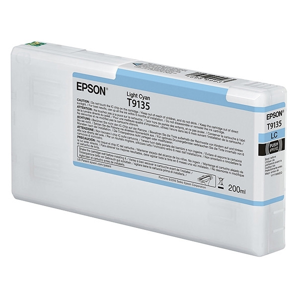 Epson T9135 cartucho cian claro (original) C13T913500 026994 - 1