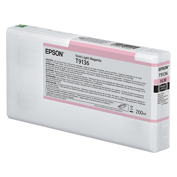 Epson T9136 cartucho magenta claro (original) C13T913600 026996 - 1