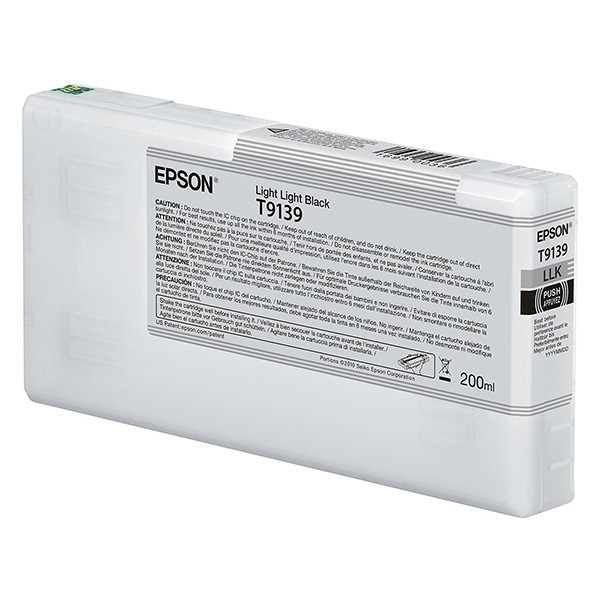 Epson T9139 cartucho de tinta negro claro (original) C13T913900 027002 - 1