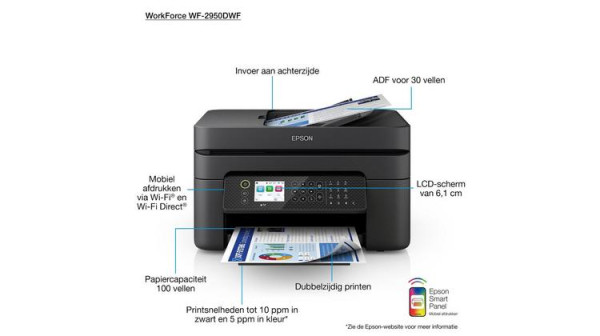 Epson Workforce WF-2950DWF Impresora de inyección de tinta todo en uno A4 con wifi (4 en 1) C11CK62402 831881 - 7