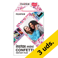 Papel fotografico Fujifilm instax mini Confetti - pack 30 hojas