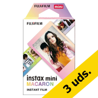 Papel fotografico Fujifilm instax mini Macaron - pack 30 hojas