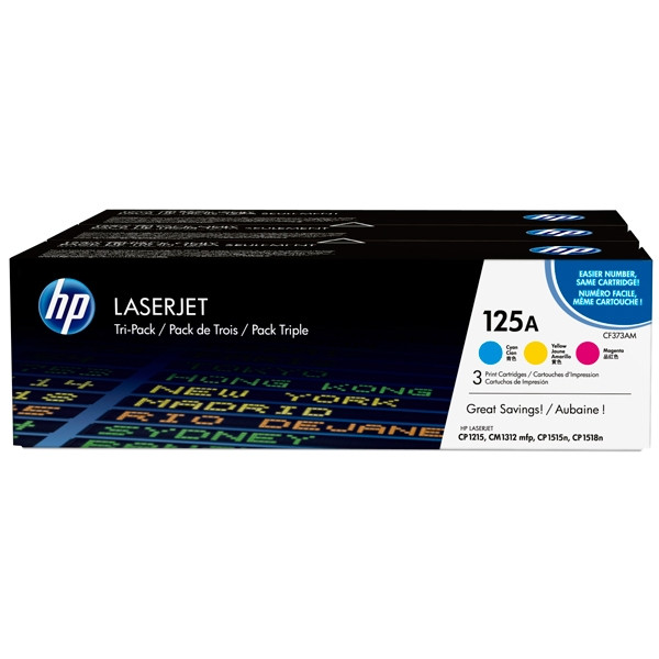 HP 125A (CF373AM) multipack cian/magenta/amarillo (original) CF373AM 054764 - 1