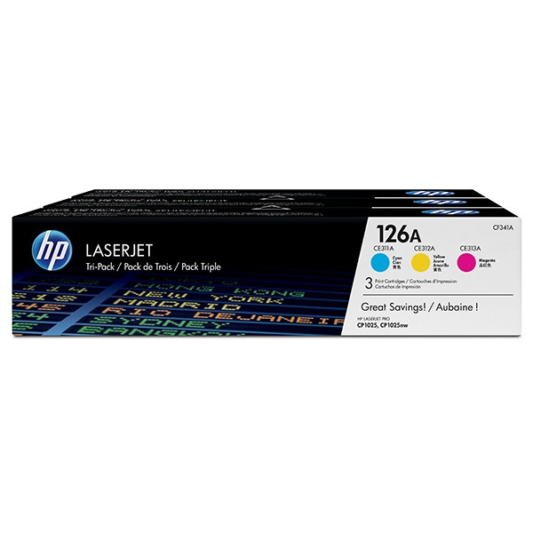 HP 126A (CF341A) multipack cian/magenta/amarillo (original) CF341A 054094 - 1