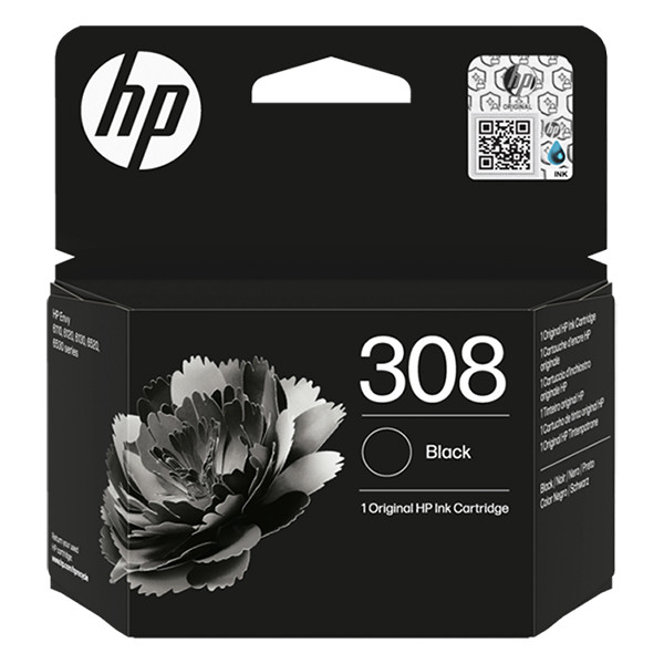 HP 308 (7FP21UE) cartucho de tinta negro (original) 7FP21UE 055611 - 1