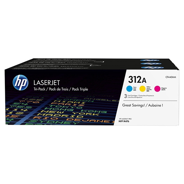 HP 312A (CF440AM) multipack cian/magenta/amarillo (original) CF440AM 055070 - 1