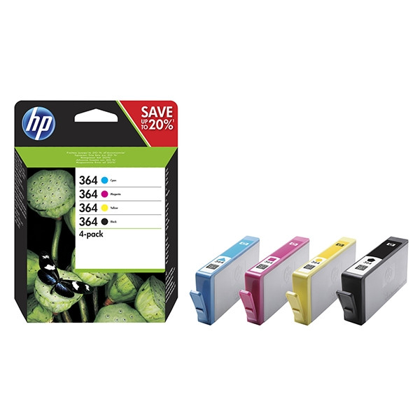 HP 364 (N9J73AE) multipack negro/cian/magenta/amarillo (original) N9J73AE 044520 - 1