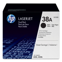 HP 38D (Q1338D) pack 2 toner negro (original) Q1338D 054096