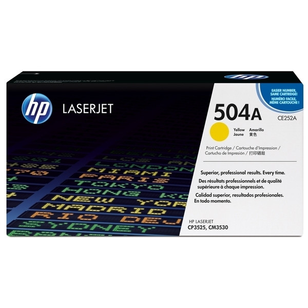 HP 504A (CE252A) toner amarillo (original) CE252A 039836 - 1