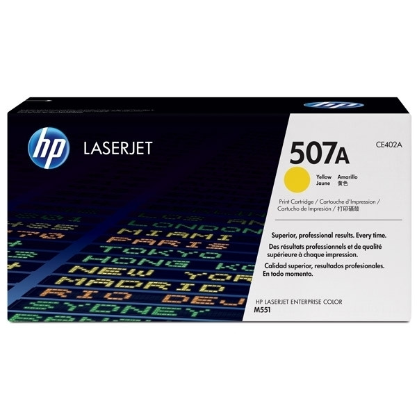 HP 507A (CE402A) toner amarillo (original) CE402A 054044 - 1