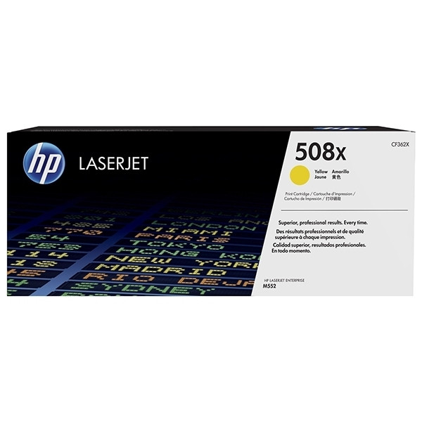 HP 508X (CF362X) toner amarillo XL (original) CF362X 054848 - 1