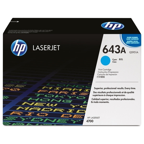 HP 643A (Q5951A) toner cian (original) Q5951A 039620 - 1