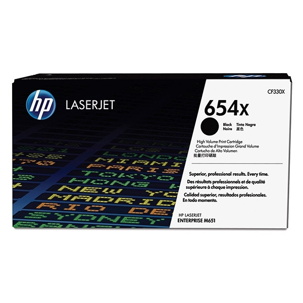 HP 654X (CF330X) toner negro XL (original) CF330X 054792 - 1