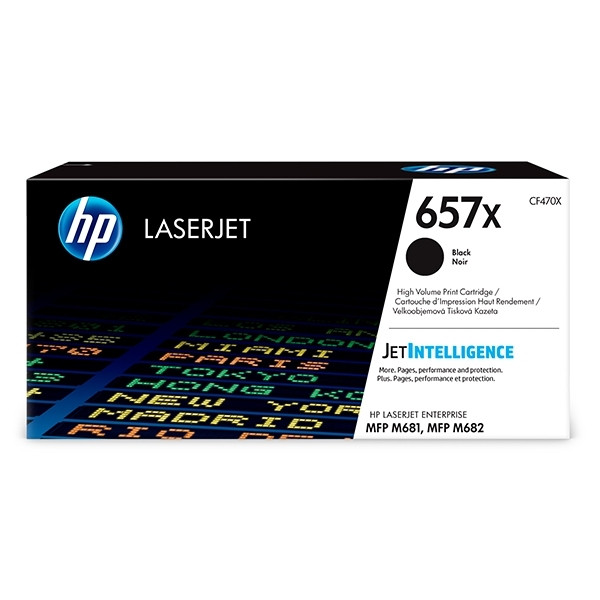 HP 657X (CF470X) toner negro XL (original) CF470X 055174 - 1