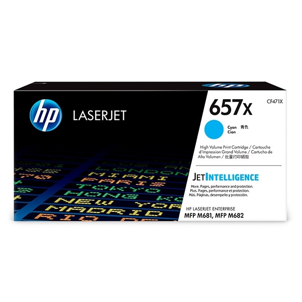 HP 657X (CF471X) toner cian XL (original) CF471X 055176 - 1