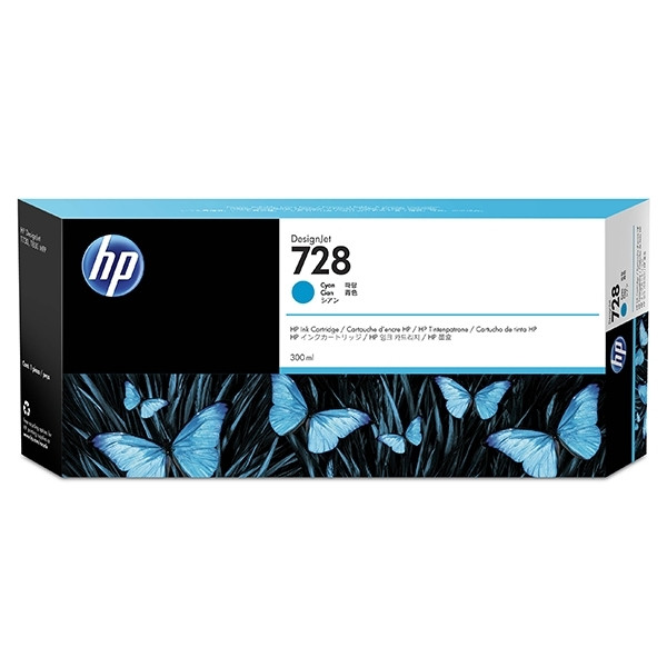 HP 728 (F9K17A) cartucho cian XXL (original) F9K17A 044498 - 1