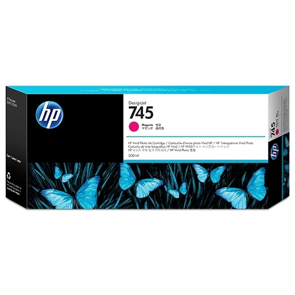 HP 745 (F9K01A) cartucho magenta XL (original) F9K01A 055098 - 1