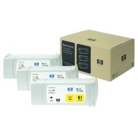 HP 81 (C5069A) multipack 3x amarillo (original) C5069A 031475