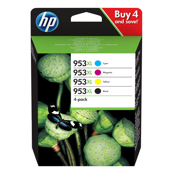 HP 953XL (3HZ52AE) multipack 4 cartuchos (BK/C/M/Y) (original) 3HZ52AE 055370 - 1