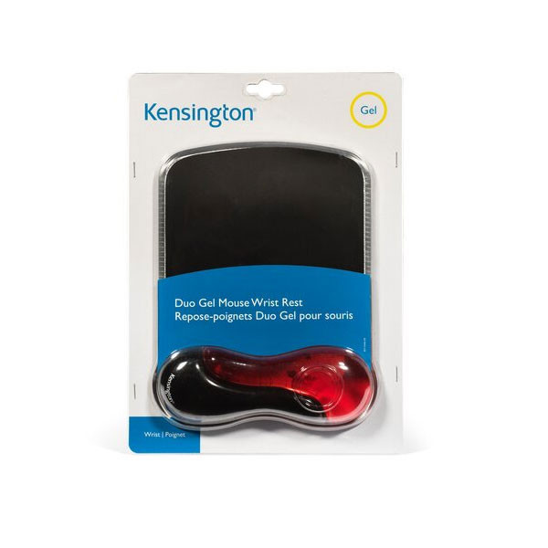 Kensington Duo Gel alfombrilla de ratón con reposamuñecas rojo/negro 62402 230036 - 2