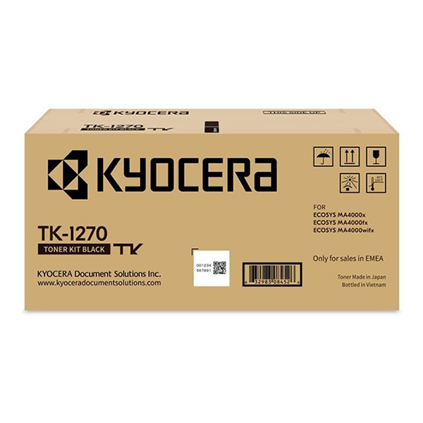 Kyocera TK-1270 toner negro (original) 1T0C140NL0 095092 - 1