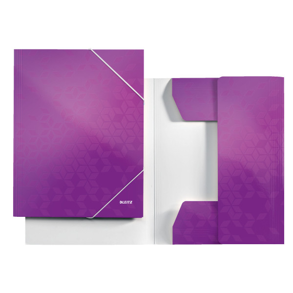 Leitz 3982 WOW carpeta de cartón cierrre elástico violeta 39820062 211742 - 1