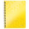 Leitz 4639 WOW cuaderno espiral A5 rayado 80 gramos 80 hojas amarillo (2 agujeros) 46390016 226226 - 1