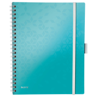 Leitz 4644 WOW book cuaderno A4 rayado 80 gramos 80 hojas turquesa metalizado 46440051 211860