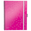 Leitz 4644 WOW cuaderno A4 rayado 80 gramos 80 hojas rosa metalizado 46440023 211857 - 1