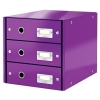 Leitz 6048 WOW cajonera violeta metalizado (3 cajones)