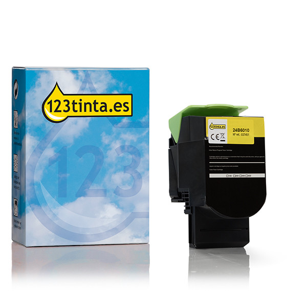 Lexmark 24B6010 toner amarillo (marca 123tinta) 24B6010C 037451 - 1