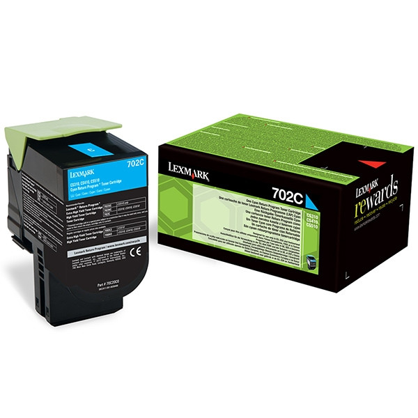 Lexmark 702C (70C20C0) toner cian (original) 70C20C0 037240 - 1