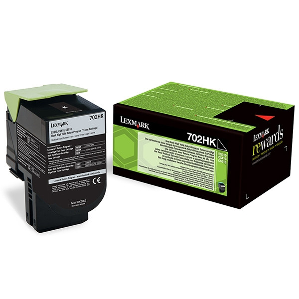 Lexmark 702HK (70C2HK0) toner negro XL (original) 70C2HK0 902666 - 1