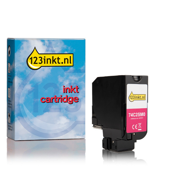 Lexmark 74C20M0 toner magenta (marca 123tinta) 74C20M0C 037609 - 1