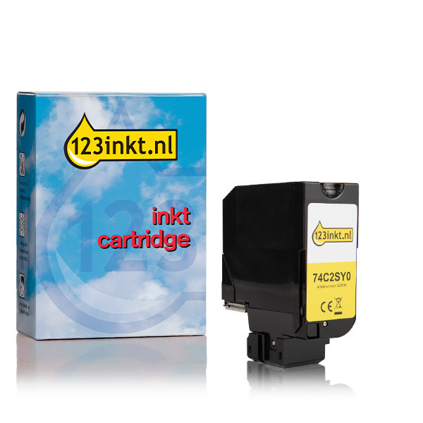 Lexmark 74C20Y0 toner amarillo (marca 123tinta) 74C20Y0C 037611 - 1