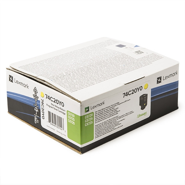 Lexmark 74C20Y0 toner amarillo (original) 74C20Y0 037610 - 1