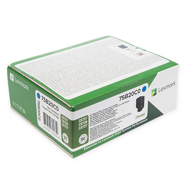 Lexmark 75B20C0 toner cian (original) 75B20C0 037760 - 1