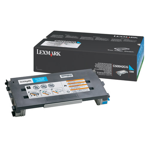 Lexmark C500H2CG toner cian XL (original) C500H2CG 034800 - 1