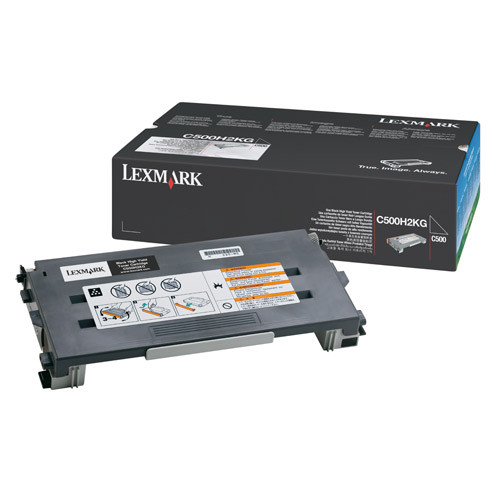 Lexmark C500H2KG toner negro XL (original) C500H2KG 034795 - 1