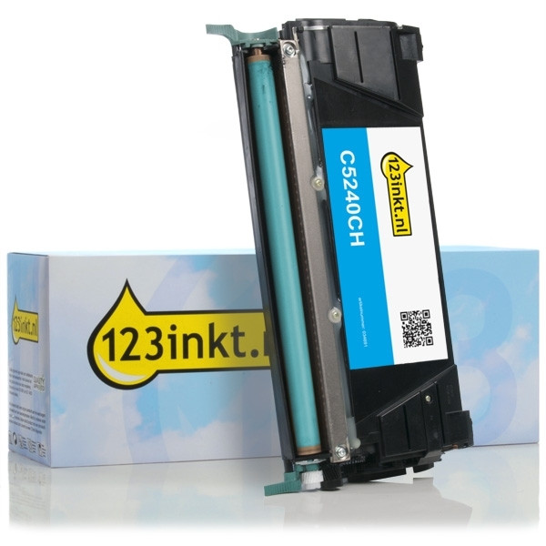 Lexmark C5240CH toner cian XL (marca 123tinta) C5240CHC 034691 - 1