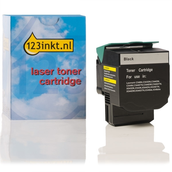 Lexmark C540H1KG toner negro XL (marca 123tinta) C540H1KGC 037017 - 1