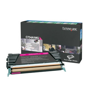 Lexmark C734A1MG toner magenta (original) C734A1MG 037072 - 1