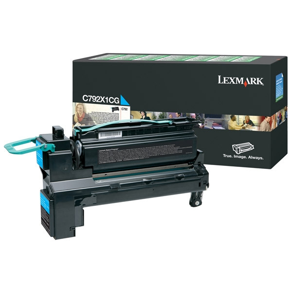 Lexmark C792X1CG toner cian XL (original) C792X1CG 037156 - 1