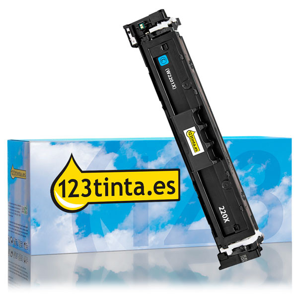 Marca 123tinta - HP 220X (W2201X) toner cian XL W2201XC 133023 - 1