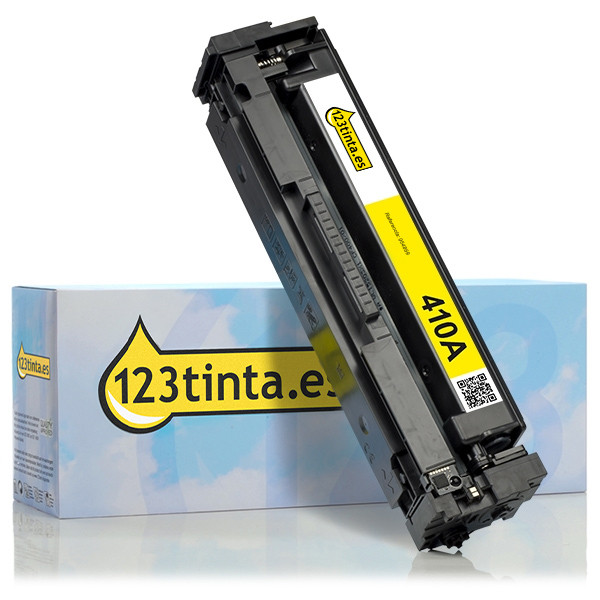 Marca 123tinta - HP 410A (CF412A) toner amarillo CF412AC 054893 - 1