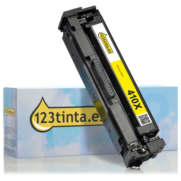 Marca 123tinta - HP 410X (CF412X) toner amarillo XL CF412XC 054895 - 1