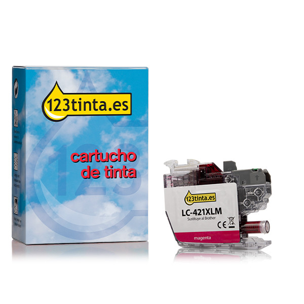 Marca 123tinta reemplaza a Brother LC-421XLM cartucho de tinta magenta XL LC-421XLMC 160524 - 1