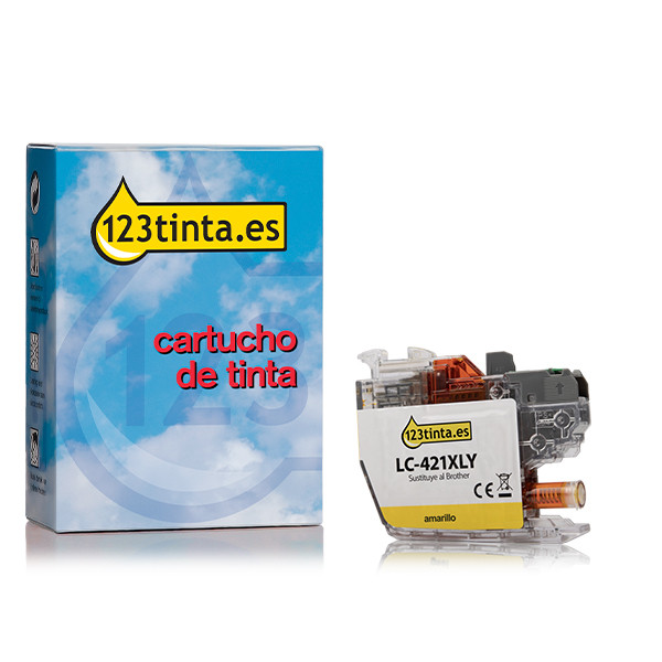 Marca 123tinta reemplaza a Brother LC-421XLY Cartucho de tinta amarillo XL LC-421XLYC 160525 - 1